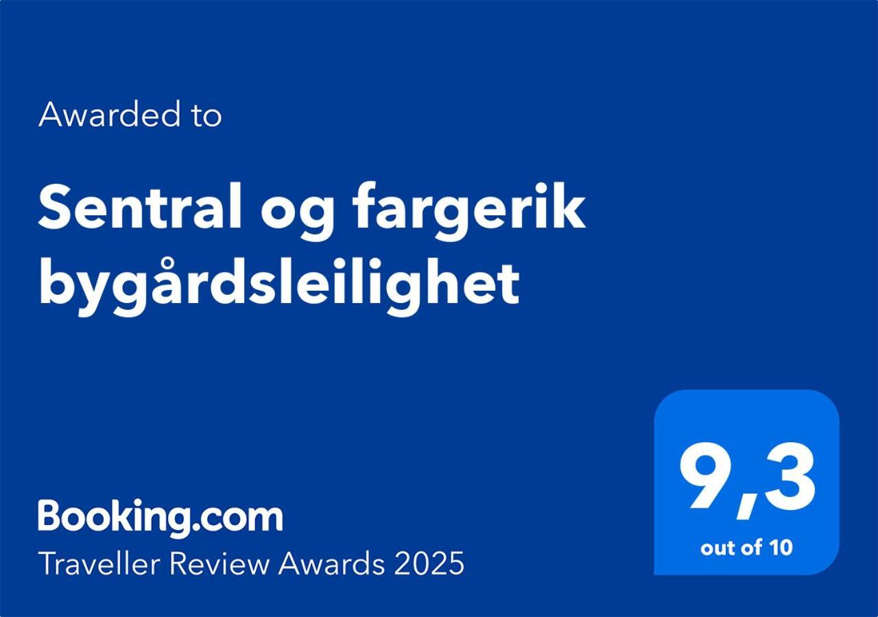 Sentral Og Fargerik Bygardsleilighet Halden Eksteriør bilde